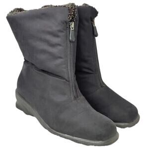 Black Winter Boots sz 11 WW by toe warmers